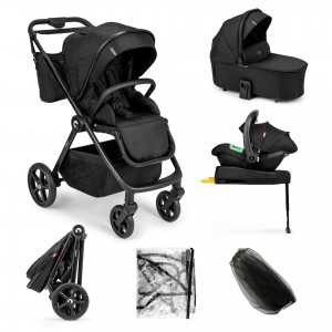 Kidnort Πολυκαρότσι Alskar 3σε1 Black με Δώρο Βάση Isofix (ZES000028)