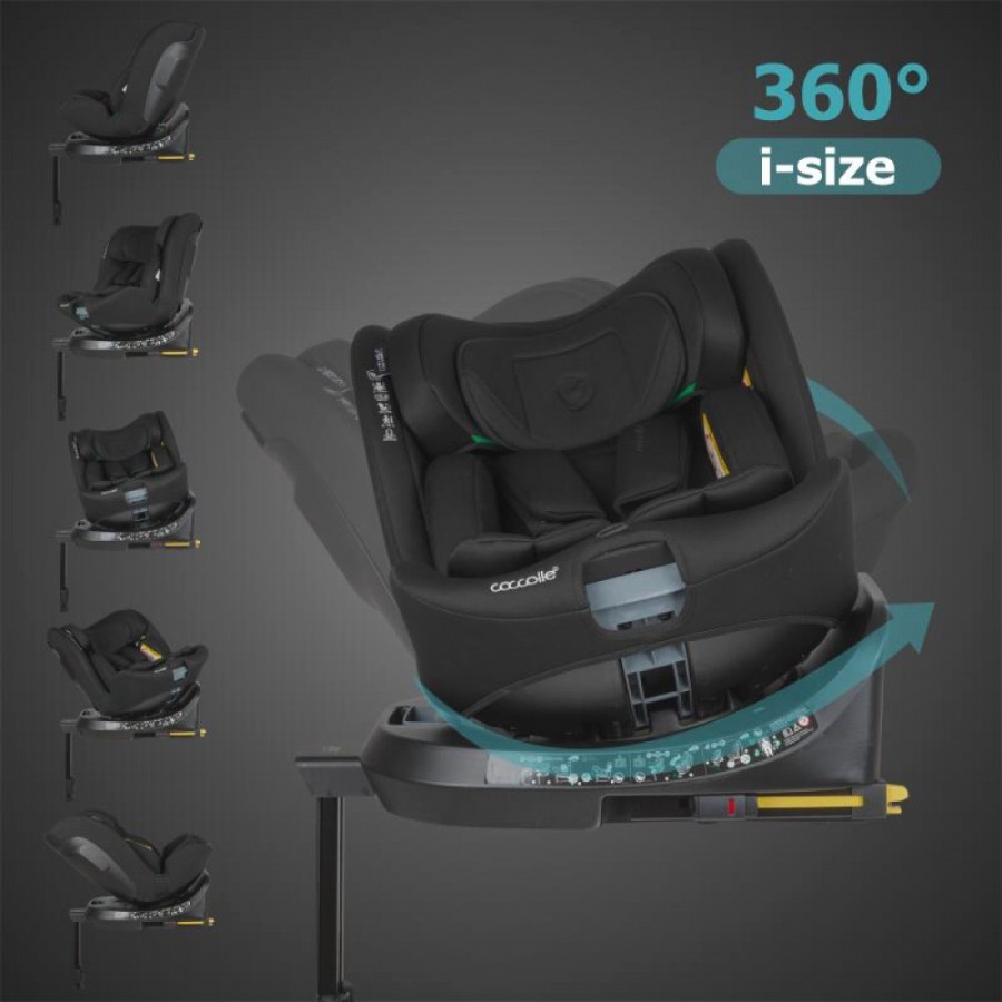 Coccolle Κάθισμα Αυτοκινήτου Ario i-SIZE 40-150cm Midnight Black (326098060)