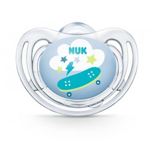 Nuk Ορθοδοντική Πιπίλα Σιλικόνης για 0-6 μηνών Freestyle Skate (10730664) Nuk Ορθοδοντική Πιπίλα Σιλικόνης για 0-6 μηνών Freestyle Skate (10730664)