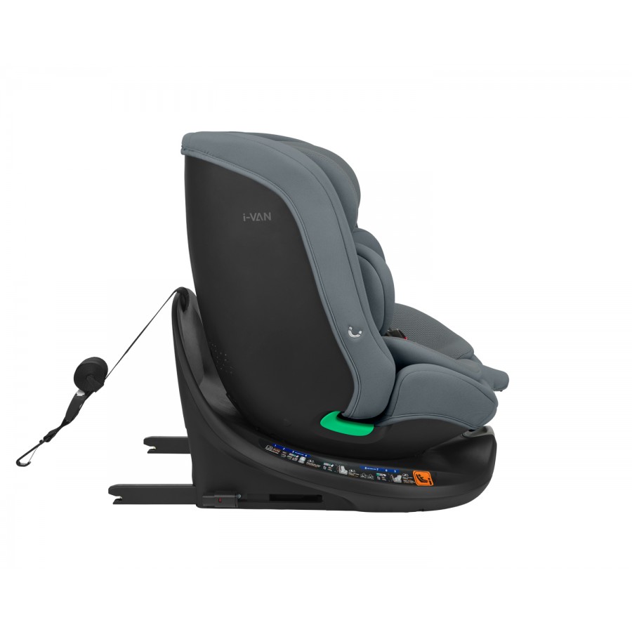 Kikkaboo Κάθισμα Αυτοκινήτου i-van Isofix i-Size 360° Dark Grey (31002100082)