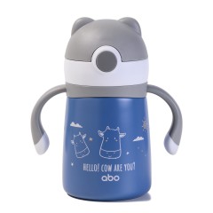 Abo Παγούρι θερμός 300 ml με μαλακό καλαμάκι & λαβές Cow Are You (313405) Abo Παγούρι θερμός 300 ml με μαλακό καλαμάκι & λαβές Cow Are You (313405)