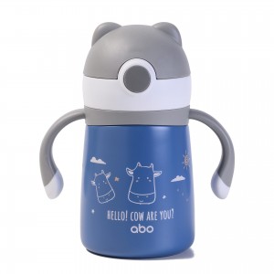 Abo Παγούρι θερμός 300 ml με μαλακό καλαμάκι & λαβές Cow Are You (313405) Abo Παγούρι θερμός 300 ml με μαλακό καλαμάκι & λαβές Cow Are You (313405)