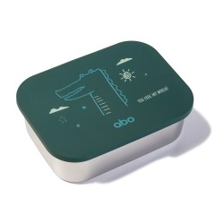 Abo Δοχείο από ανοξείδωτο ατσάλι 1200ml με αποσπώμενο καπάκι και διαχωριστικό σιλινκόνης You Croc my world (313504)