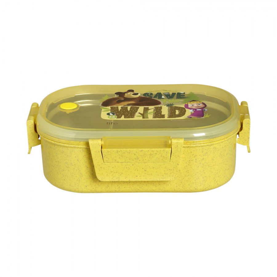 Life Green Φαγητοδοχείο με χώρισμα  Masha - Save The Wild' 900ML (33-BO-9000)