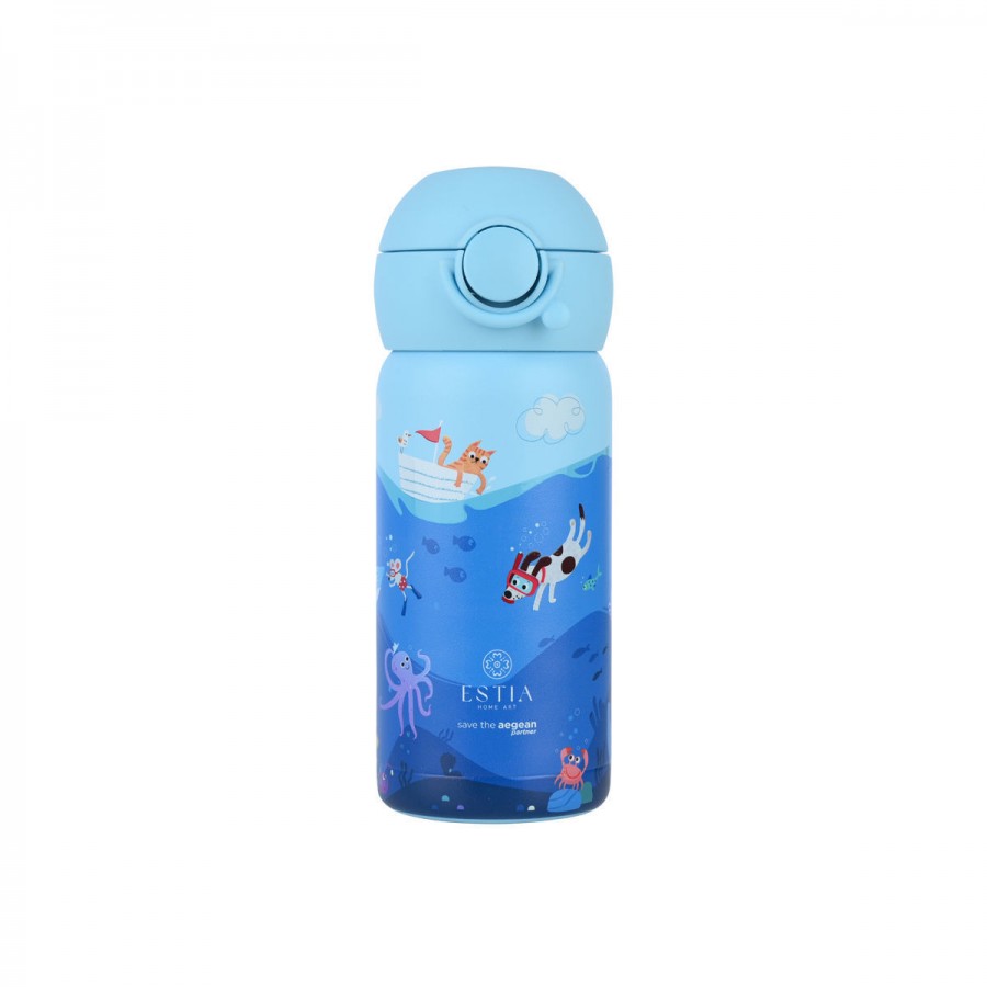 Estia Home Παιδικό Παγούρι Θερμός 350ml Ocean Play (01-33040)
