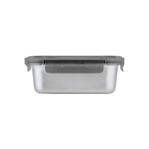 Estia  Δοχείο φαγητού ανοξείδωτο ορθογώνιο με πλαστικό καπάκι 1200ml  (01-33729) Estia  Δοχείο φαγητού ανοξείδωτο ορθογώνιο με πλαστικό καπάκι 1200ml  (01-33729)