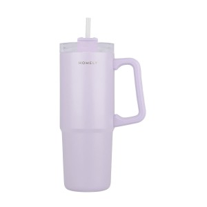 Estia θερμός Straw Tumbler Homely 900ml  Lavender Fog (01-34528)  Estia θερμός Straw Tumbler Homely 900ml  Lavender Fog (01-34528)