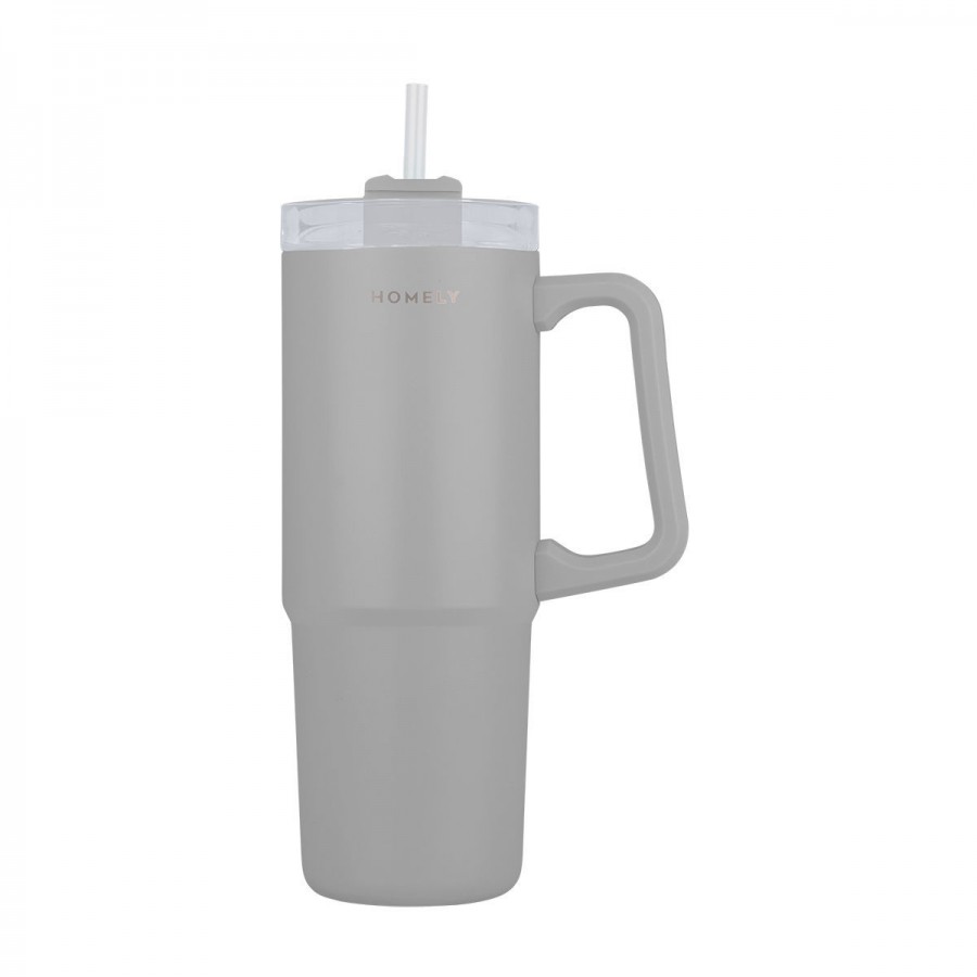  Estia θερμός Straw Tumbler Homely 900ml  Pebble Grey (01-34542)