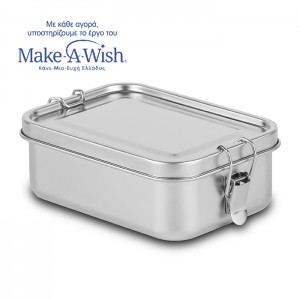 Nava Δοχείο φαγητού ανοξείδωτο ορθογώνιο "We Care" 800ml  (10-003-001) Nava Δοχείο φαγητού ανοξείδωτο ορθογώνιο "We Care" 800ml  (10-003-001)