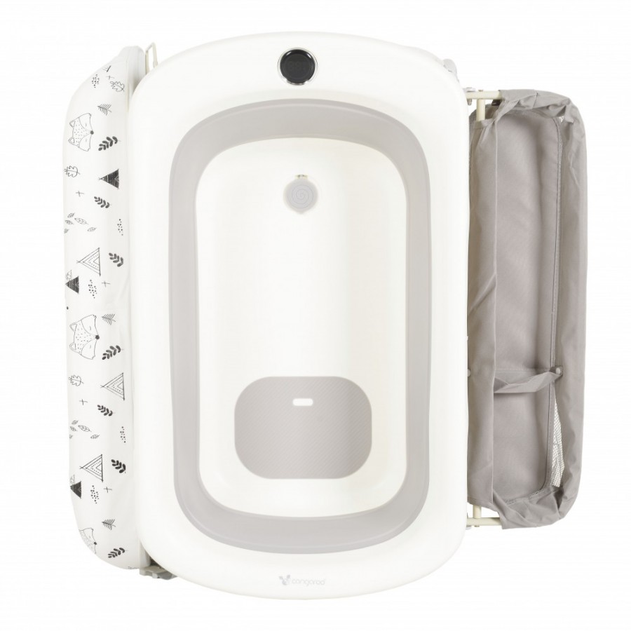 Cangaroo  Πτυσσόμενη μπανιέρα με ψηφιακό θερμόμετρο - αλλαξιέρα 2 σε 1 Garda (3800146270285)