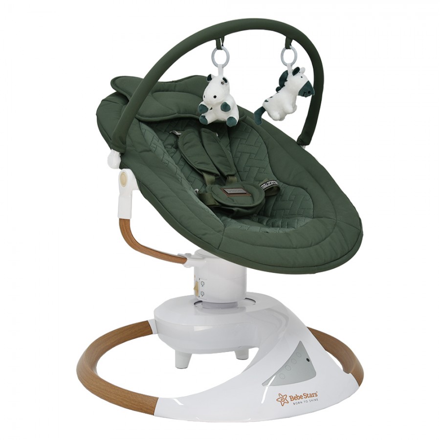 Bebestars ηλεκτρική κούνια Snuggle Forest Green (256-176)