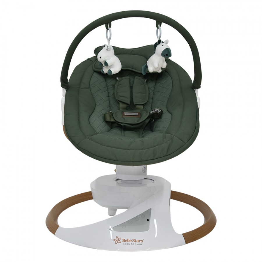 Bebestars ηλεκτρική κούνια Snuggle Forest Green (256-176)