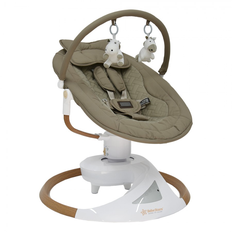 Bebestars ηλεκτρική κούνια Snuggle Natural Beige (256-182)
