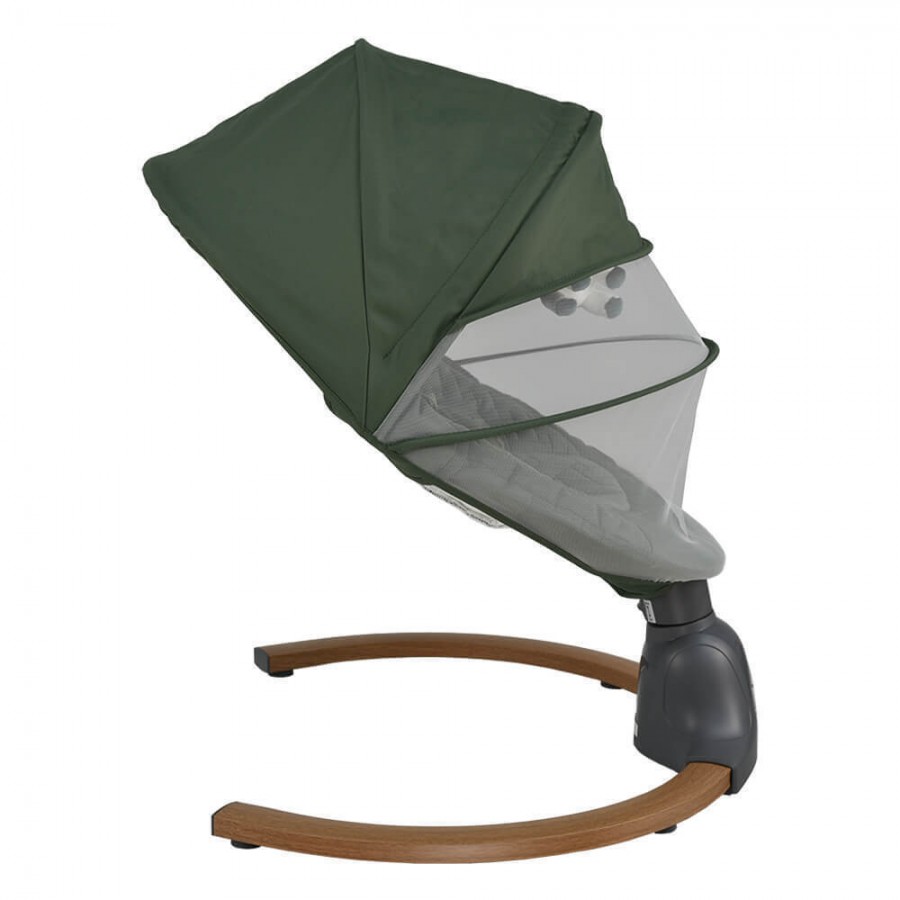 Bebestars Κούνια Ηλεκτρική Fluffy Forest Green (257-176)