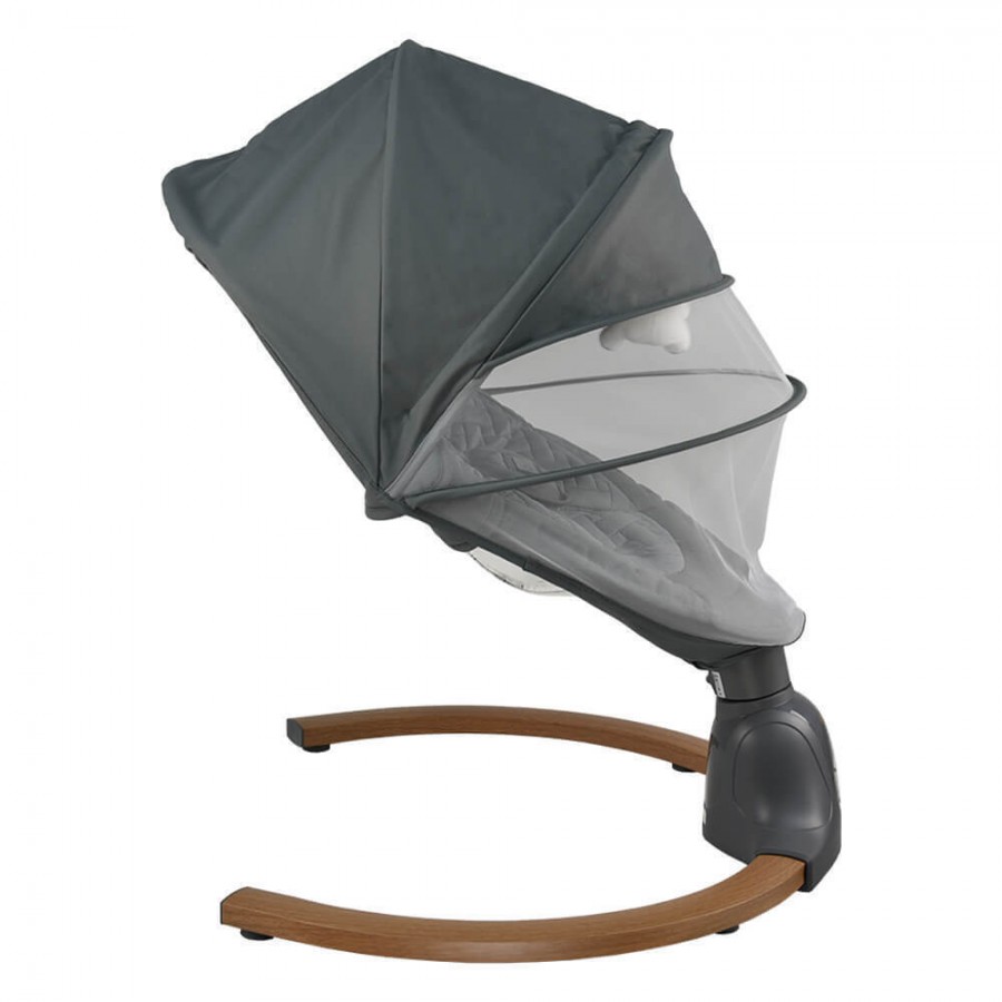 Bebestars Κούνια Ηλεκτρική Fluffy Smoked Grey (257-186)