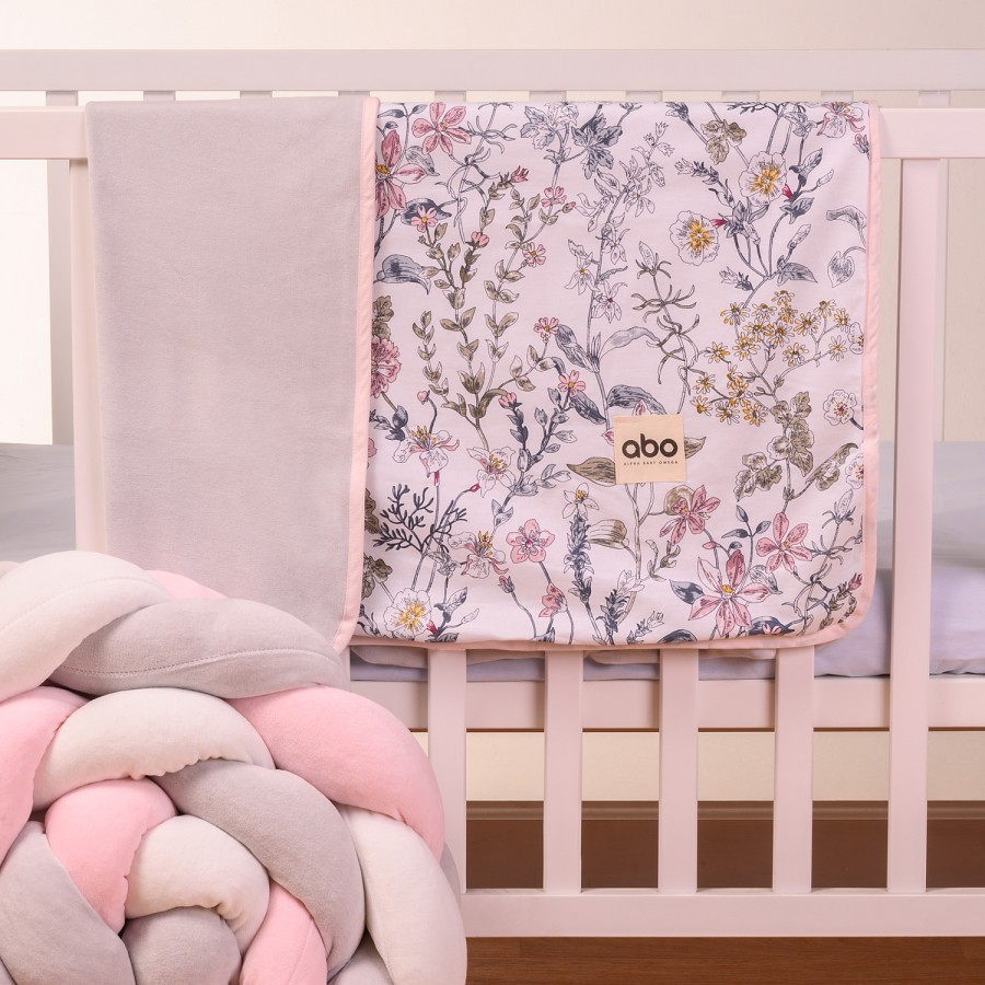 Abo Βελουτέ κουβέρτα αγκαλιάς 90*90 Flower Garden (2583-230)
