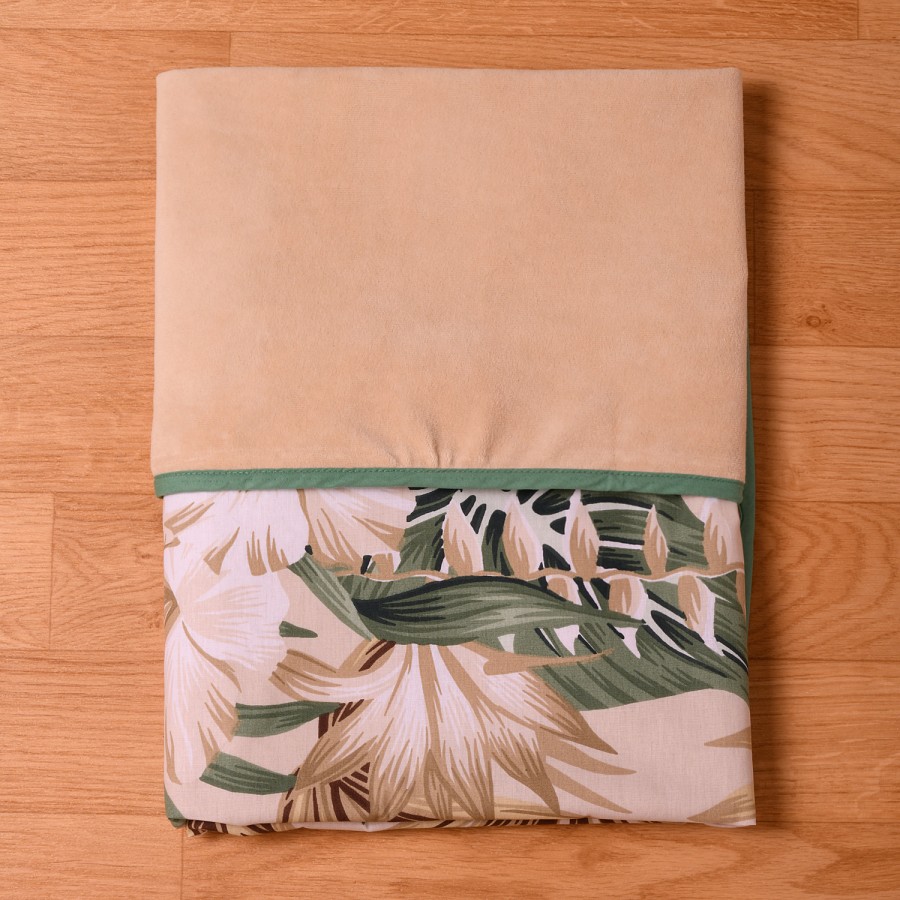 Abo Βελουτέ κουβέρτα αγκαλιάς 90*90 Tropical Leaves (2583-830)