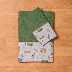 Abo Σετ Βρεφικές Πετσέτες 2τμχ Forest (3082-830) Abo Σετ Βρεφικές Πετσέτες 2τμχ Forest (3082-830)