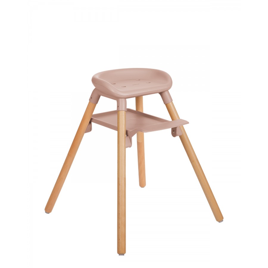 Ξύλινο Καρεκλάκι Φαγητού Kikkaboo Woody Pink (31004010176)