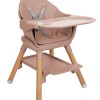 Ξύλινο Καρεκλάκι Φαγητού Kikkaboo Woody Pink (31004010176)