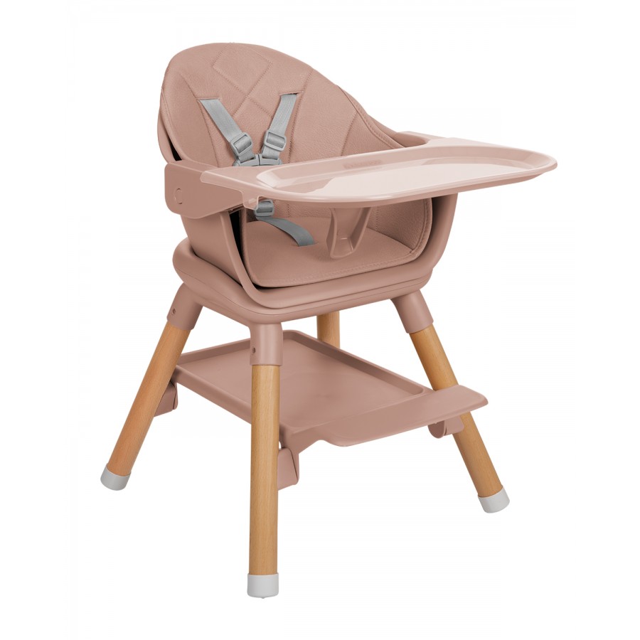 Ξύλινο Καρεκλάκι Φαγητού Kikkaboo Woody Pink (31004010176)