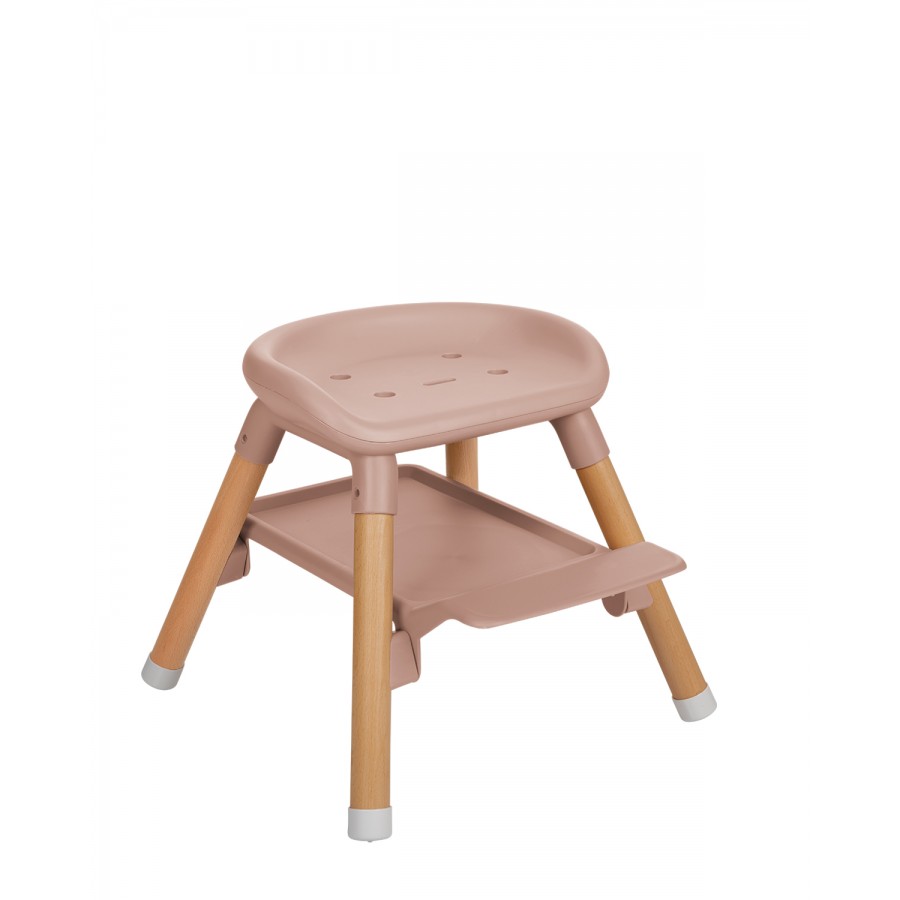 Ξύλινο Καρεκλάκι Φαγητού Kikkaboo Woody Pink (31004010176)
