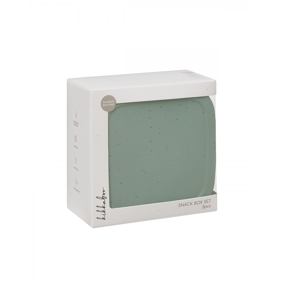 Kikkaboo Σετ μπολάκια από Σιλικόνη 3 τεμαχίων Platinum Silicone Sage (31302050009)