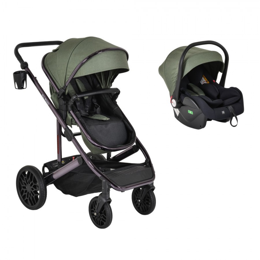 Moni Καρότσι 3 in 1 All road Dark Green (3801005100224)