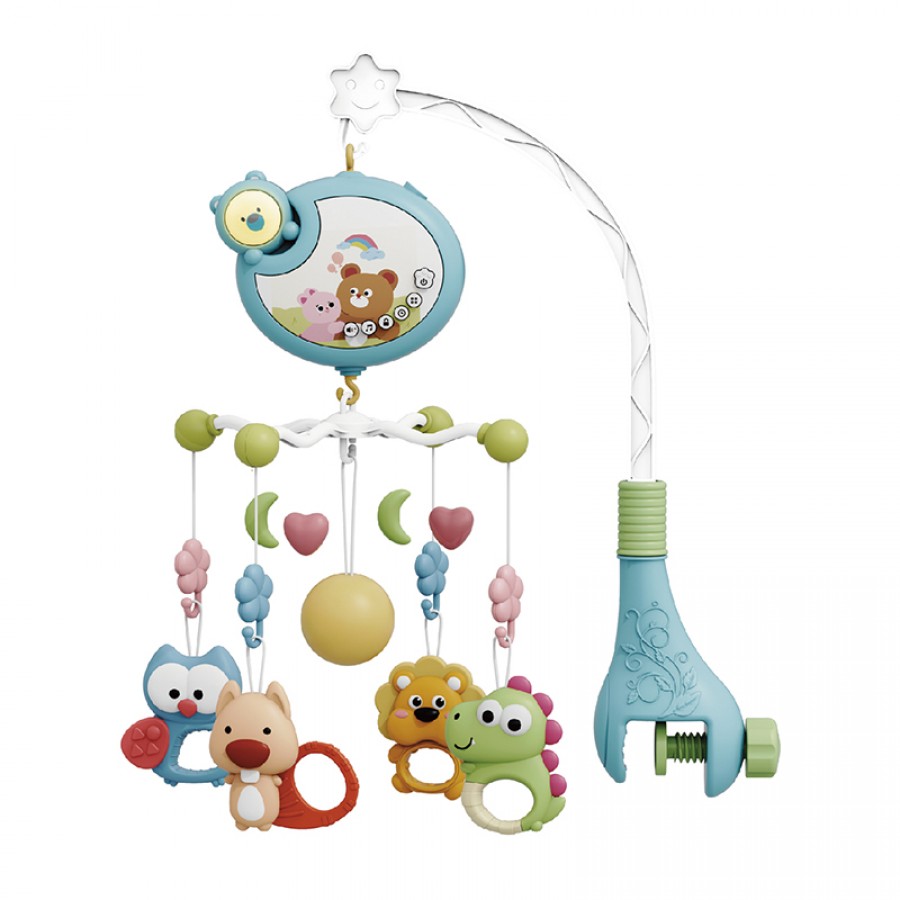 Bebestars μουσικό περιστρεφόμενο cartoon Bear με προβολέα (860-130)