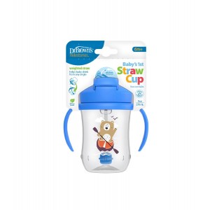 Dr Brown's Κύπελλο Με Εύπλαστο Καλαμάκι Και Βαρίδι 270ml Bear (TC91012) Dr Brown's Κύπελλο Με Εύπλαστο Καλαμάκι Και Βαρίδι 270ml Bear (TC91012)