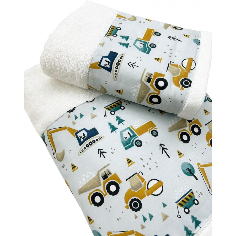 BunnyBebe Βρεφικές Πετσέτες Σετ 2 τεμαχίων (50×90, 70×140), 500gsm Track (994-TRACK)