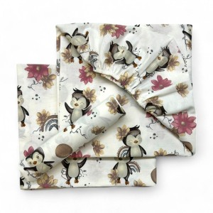 Bunnybebe Σεντόνια λίκνου (ΣΕΤ 3ΤΜΧ), Penguin (997-PENGUIN)