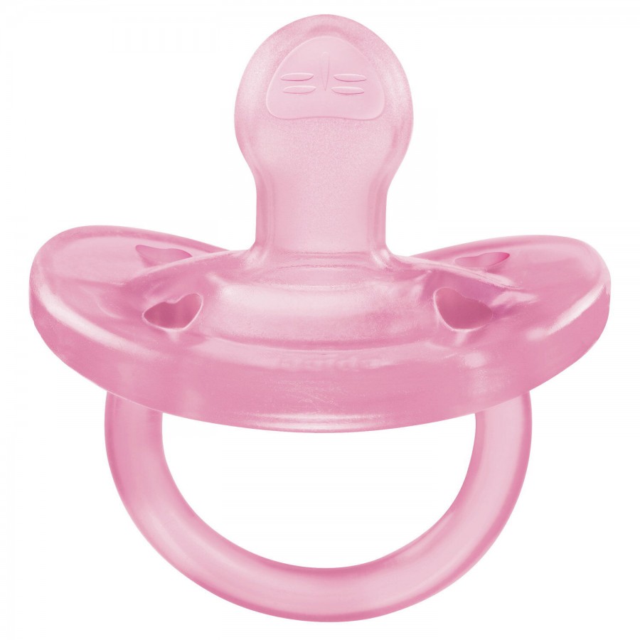 Chicco Πιπίλα Όλο Σιλικόνη PhysioForma Soft Ροζ Για 6-16 Μηνών (C60-73091-92)