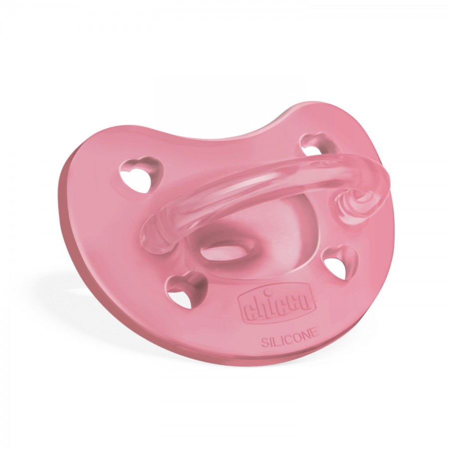 Chicco Πιπίλα Όλο Σιλικόνη PhysioForma Soft Ροζ Για 6-16 Μηνών (C60-73091-92)