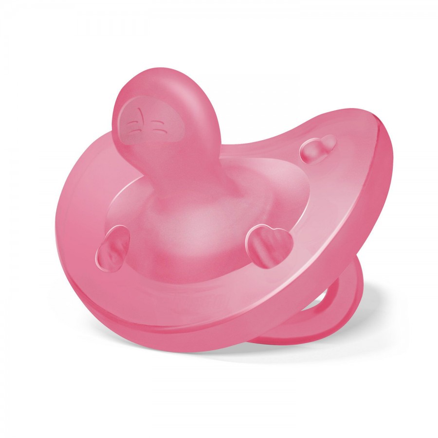 Chicco Πιπίλα Όλο Σιλικόνη PhysioForma Soft Ροζ Για 16-36 Μηνών (C60-73091-93)