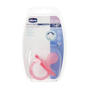 Chicco Πιπίλα Όλο Σιλικόνη PhysioForma Soft Ροζ Για 16-36 Μηνών (C60-73091-93)