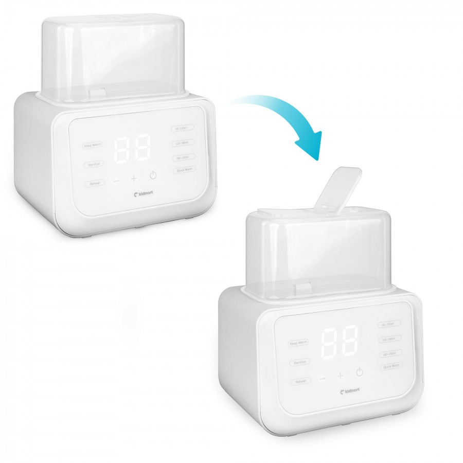 Kidnort θερμαντήρας Αποστειρωτής μπιμπερό 4 σε 1 Hap White (DE040347)
