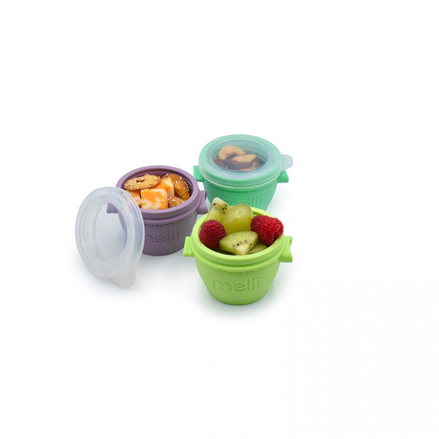 Melii Μικρά στοιβαζόμενα δοχεία φαγητού – Silicone Snap & Go Pods 4τεμ. 118ml, (MEL10450) Melii Μικρά στοιβαζόμενα δοχεία φαγητού – Silicone Snap & Go Pods 4τεμ. 118ml, (MEL10450)