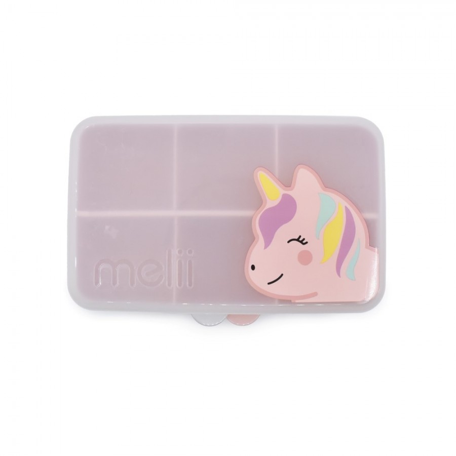 Melii –  Δοχείο Για Σνακ Με Χωρίσματα Snackle Box Mini Unicorn (MEL19272)