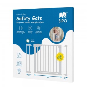 Sipo Πόρτα Ασφαλείας Λευκή (συν 2 προεκτάσεις: 7εκ και 14εκ) (SIP-SBS-SG01) Sipo Πόρτα Ασφαλείας Λευκή (συν 2 προεκτάσεις: 7εκ και 14εκ) (SIP-SBS-SG01)