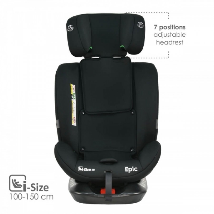 Bebestars Κάθισμα Αυτοκινήτου Epic Isofix i-Size 360° Black (921-188)