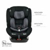Bebestars Κάθισμα Αυτοκινήτου Epic Isofix i-Size 360° Black (921-188)
