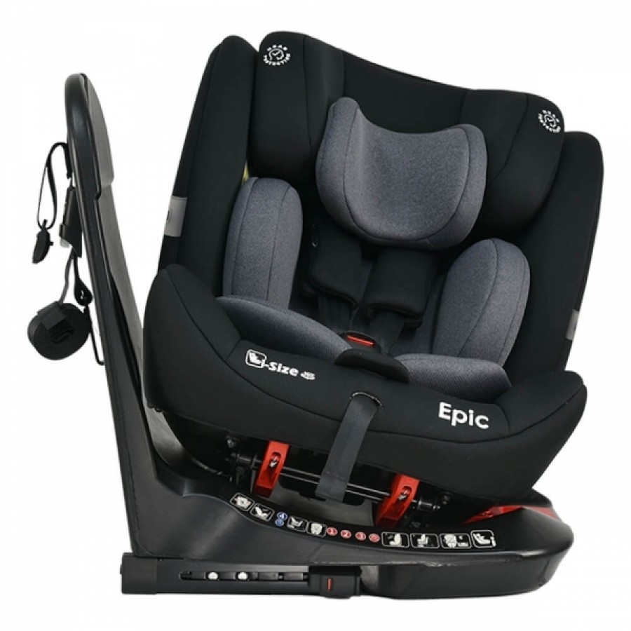 Bebestars Κάθισμα Αυτοκινήτου Epic Isofix i-Size 360° Black (921-188)