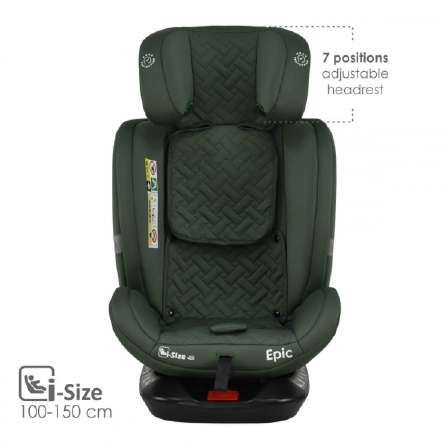 Bebestars Κάθισμα Αυτοκινήτου Epic Isofix i-Size 360° Green (921-176)
