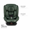 Bebestars Κάθισμα Αυτοκινήτου Epic Isofix i-Size 360° Green (921-176)