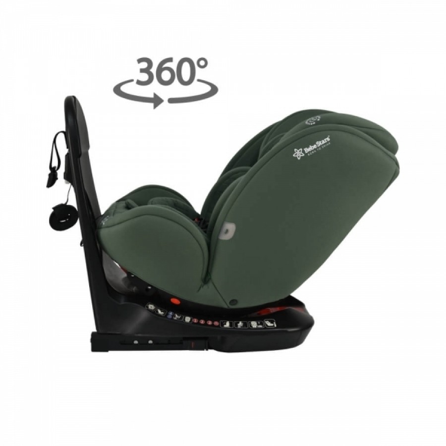 Bebestars Κάθισμα Αυτοκινήτου Epic Isofix i-Size 360° Green (921-176)