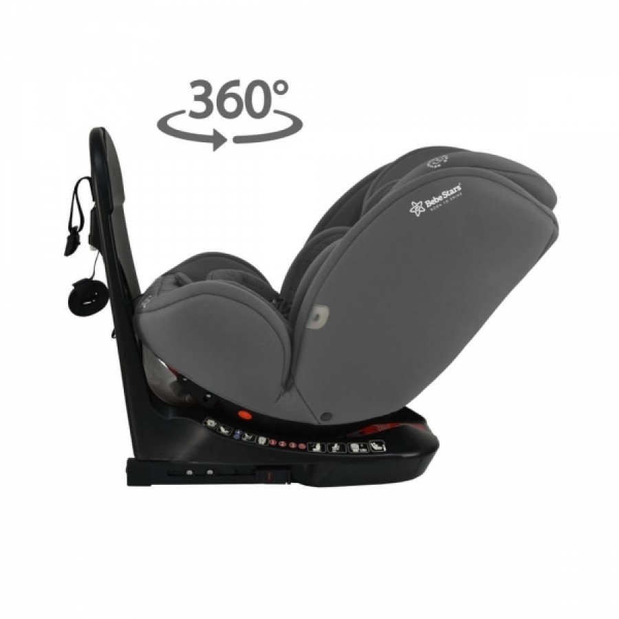 Bebestars Κάθισμα Αυτοκινήτου Epic Isofix i-Size 360° Grey (921-186)