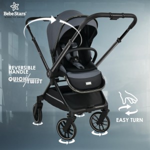 Bebestars Πολυκαρότσι Mirage 2σε1 Grey (331-188) Bebestars Πολυκαρότσι Mirage 2σε1 Grey (331-188)