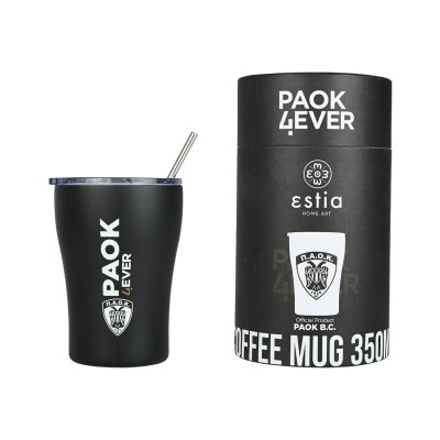 Estia Μπουκάλι Θερμός Coffee Mug Bc Edition Paok 350ml (00-13790)