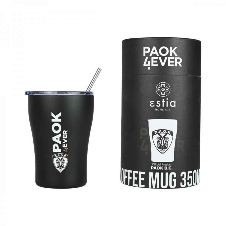 Estia Μπουκάλι Θερμός Coffee Mug Bc Edition Paok 350ml (00-13790) Estia Μπουκάλι Θερμός Coffee Mug Bc Edition Paok 350ml (00-13790)